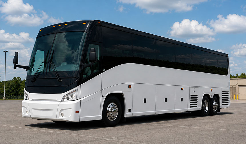 56-passenger charter bus available in New Rochelle, NY