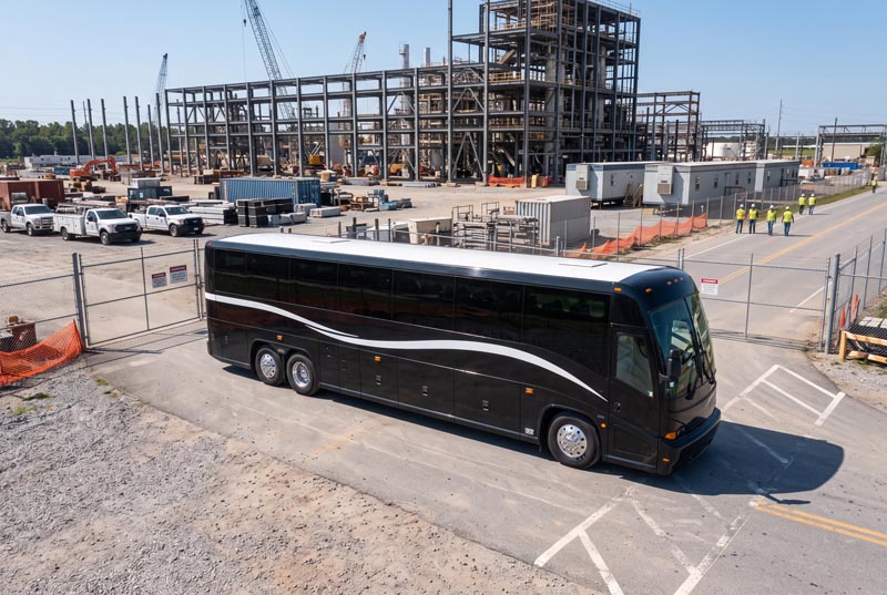 Construction Site Shuttle Bus Rentals in New Rochelle, NY